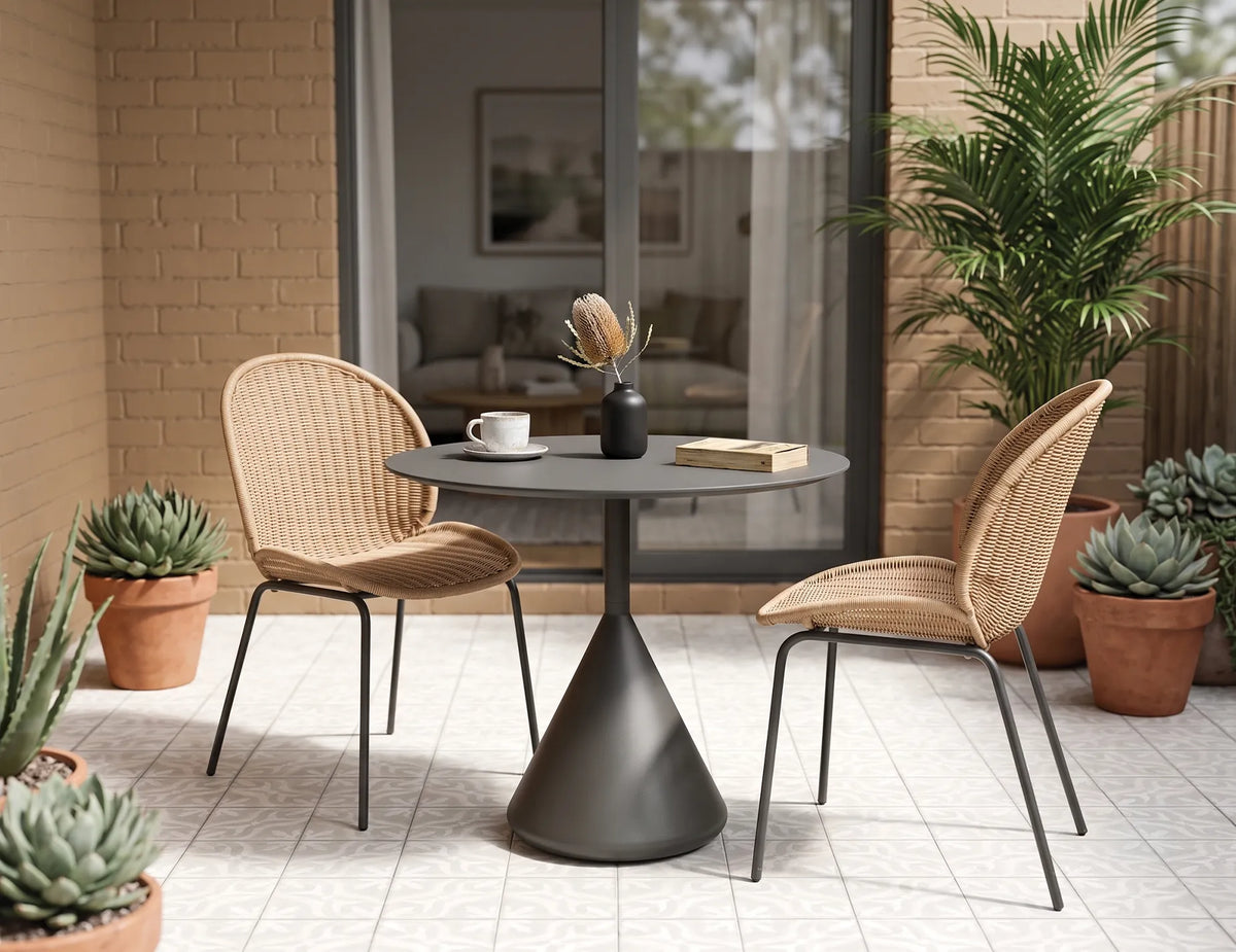 Kora 90cm Outdoor Round Cafe Table