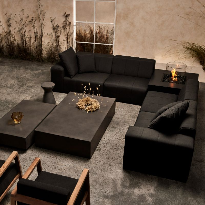 Cushion S20 Sooty Sofa Set With Table