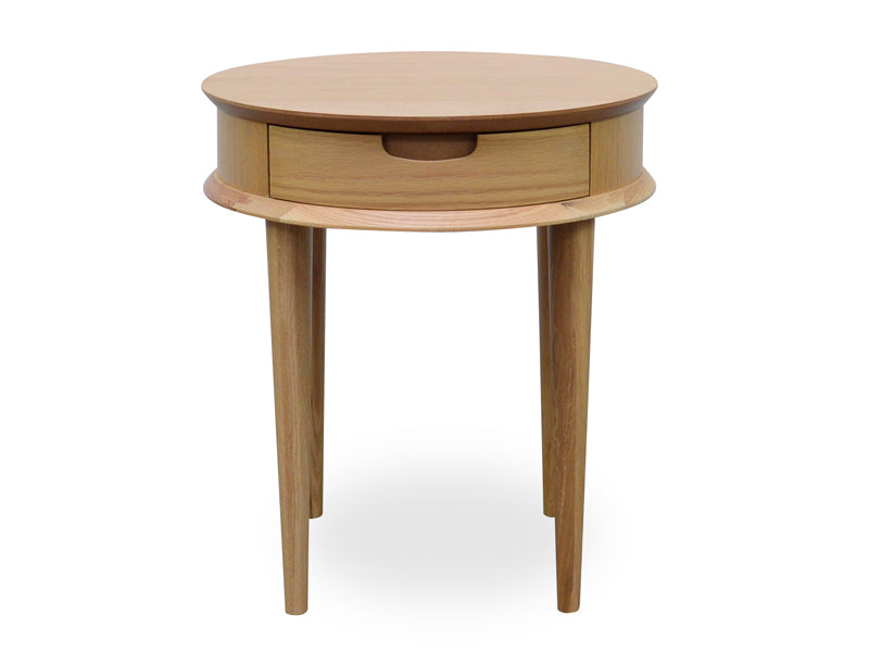 Mortimer Lamp Side Table with Drawers