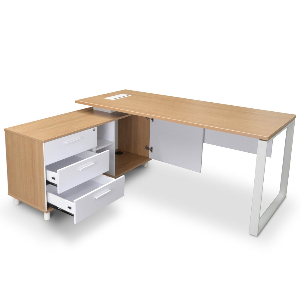 Lydney 180cm Executive Desk With Left Return