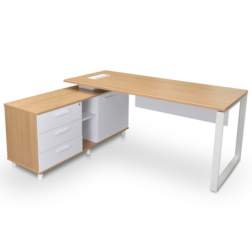 Lydney 180cm Executive Desk With Left Return