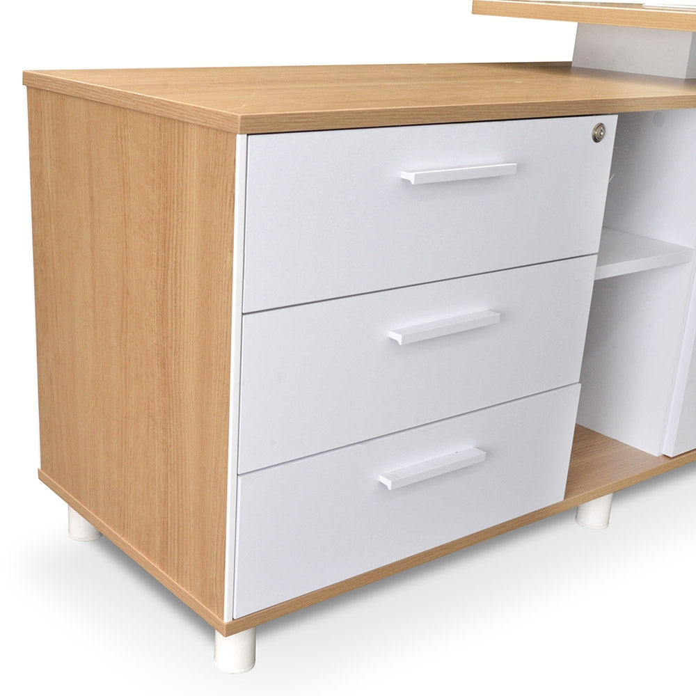 Lydney 180cm Executive Desk With Left Return