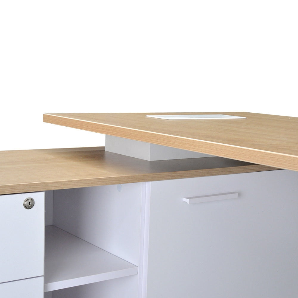 Lydney 180cm Executive Desk With Left Return