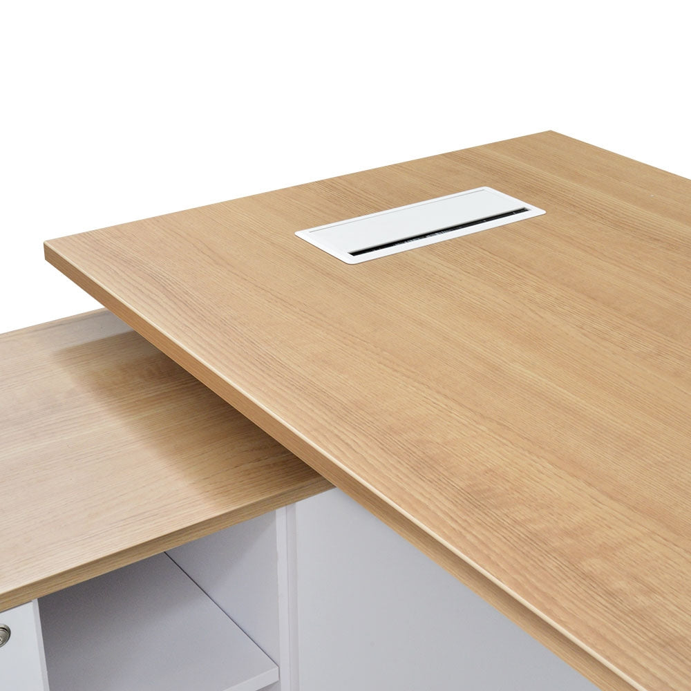 Lydney 180cm Executive Desk With Left Return