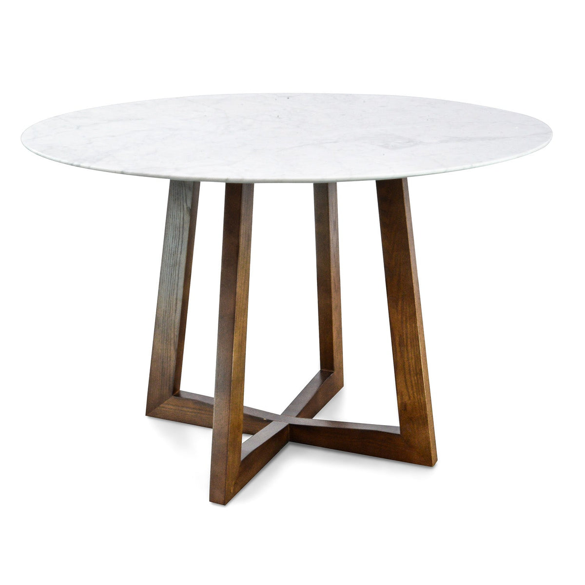 Wigridge 115cm Round Marble Dining Table