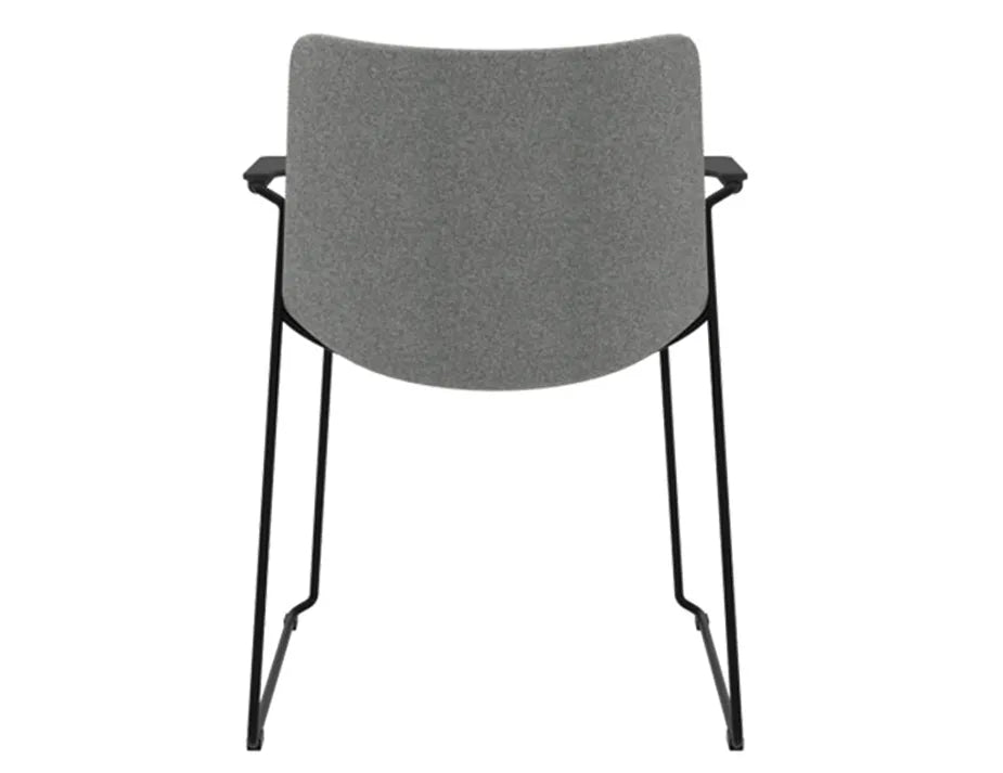 Flow Dining Armchair with Sled Base