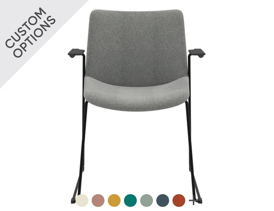 Flow Dining Armchair with Sled Base