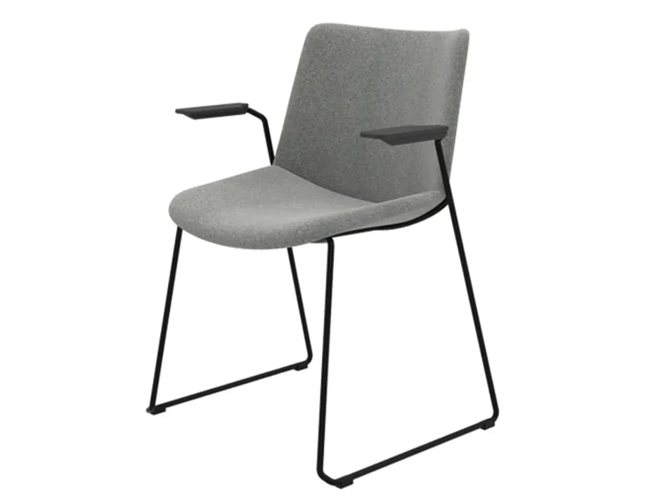 Flow Dining Armchair with Sled Base