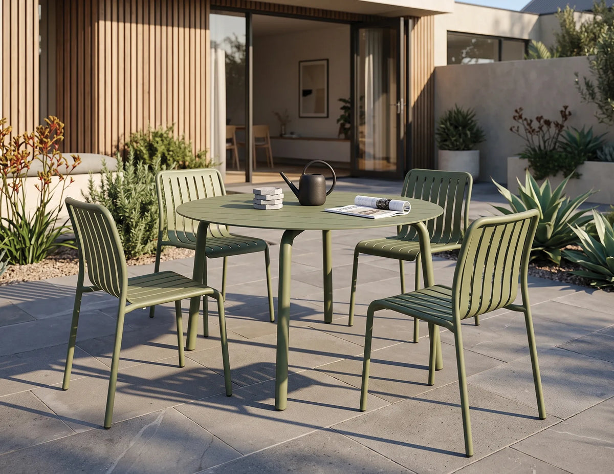 Roku 120cm Outdoor Round Dining Table