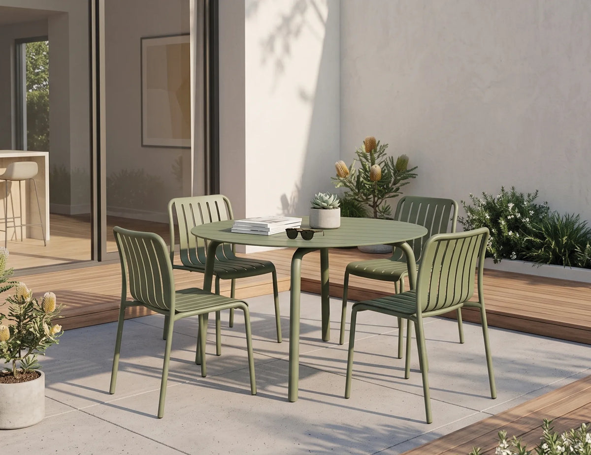 Roku 120cm Outdoor Round Dining Table