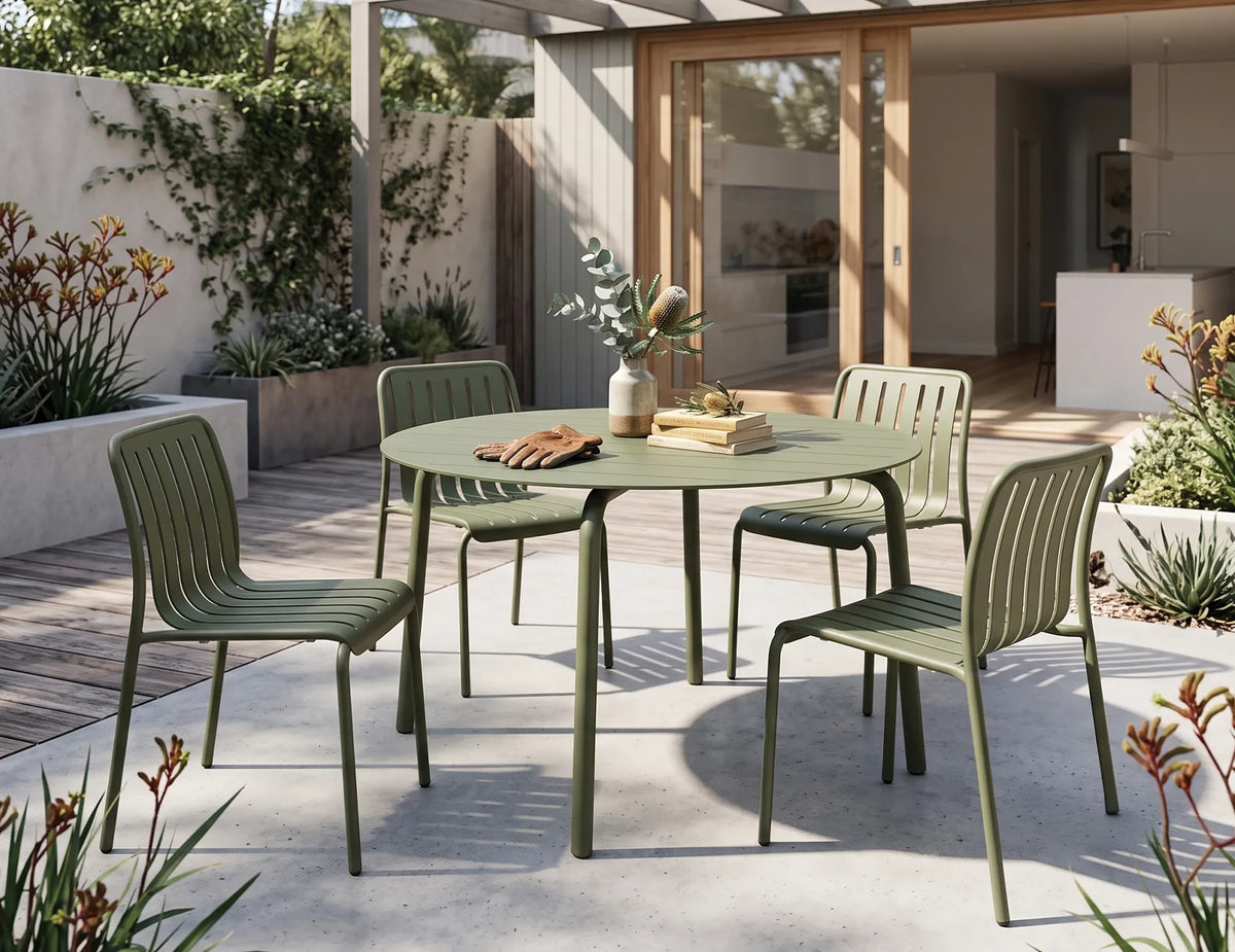 Roku 120cm Outdoor Round Dining Table