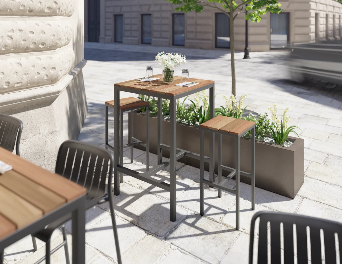 Kyenne 200 x 81cm Outdoor Bar Table