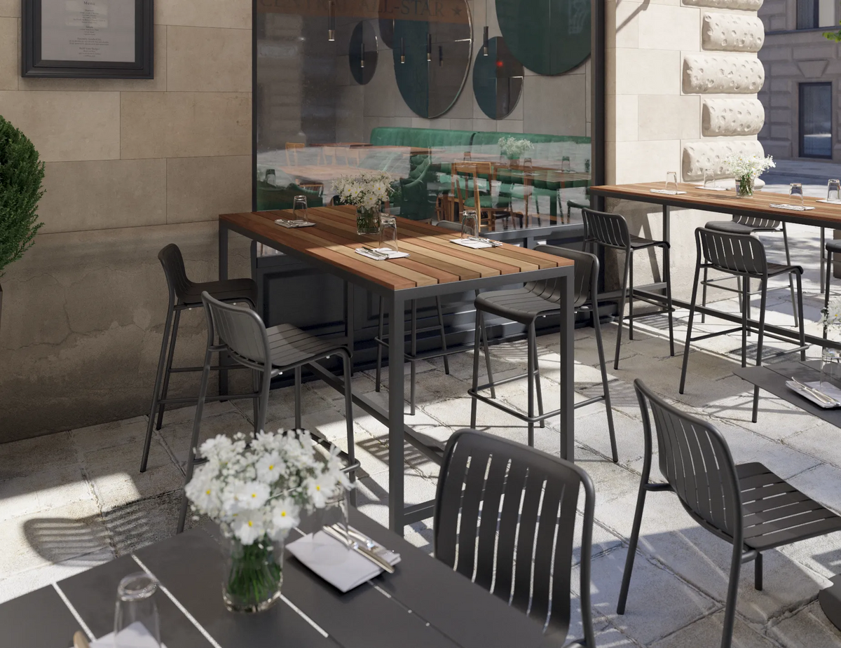 Kyenne 260 x 81cm Outdoor Bar Table