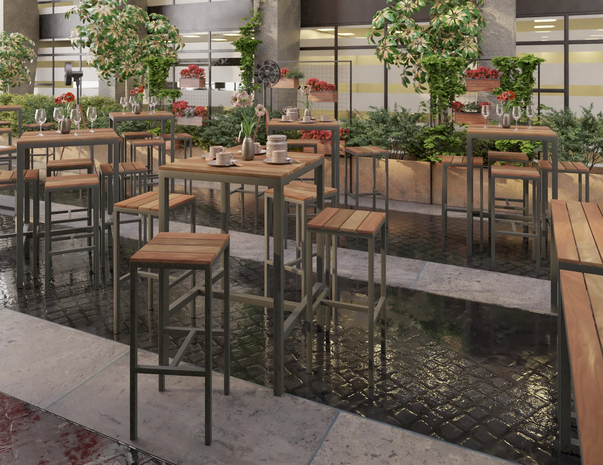 Kyenne 260 x 81cm Outdoor Bar Table