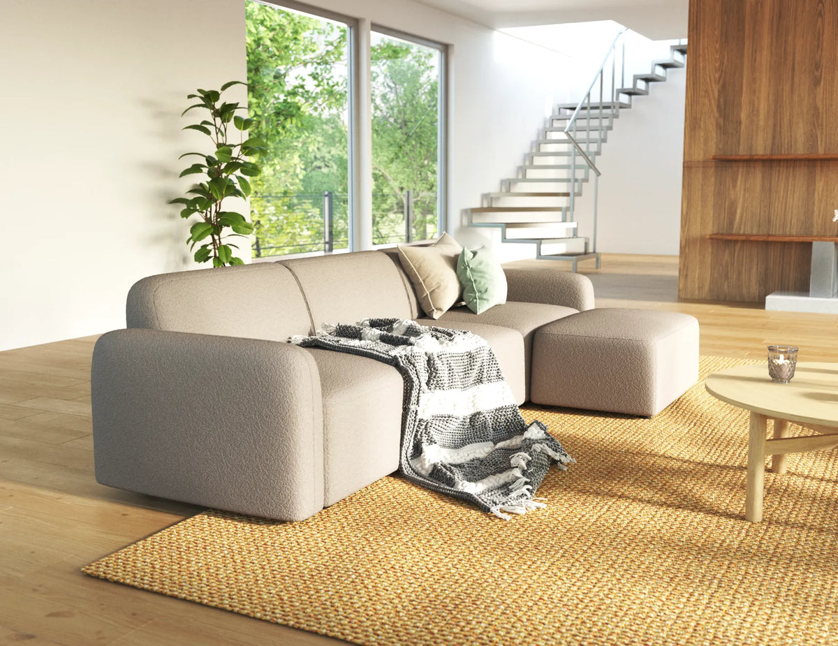 Atticus 3 Seater Sofa with Ottoman