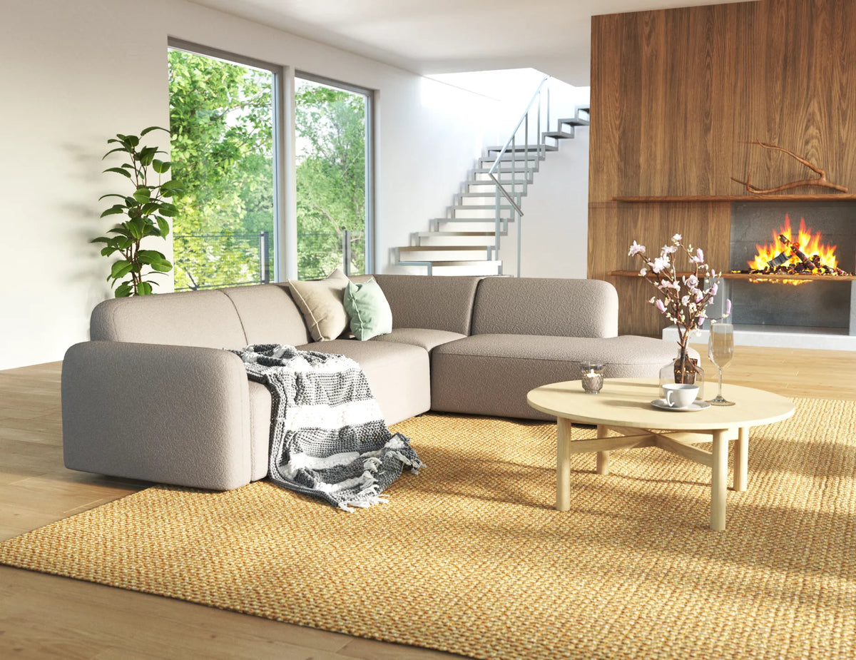 Atticus 268 x 168cm Curved Modular Sofa