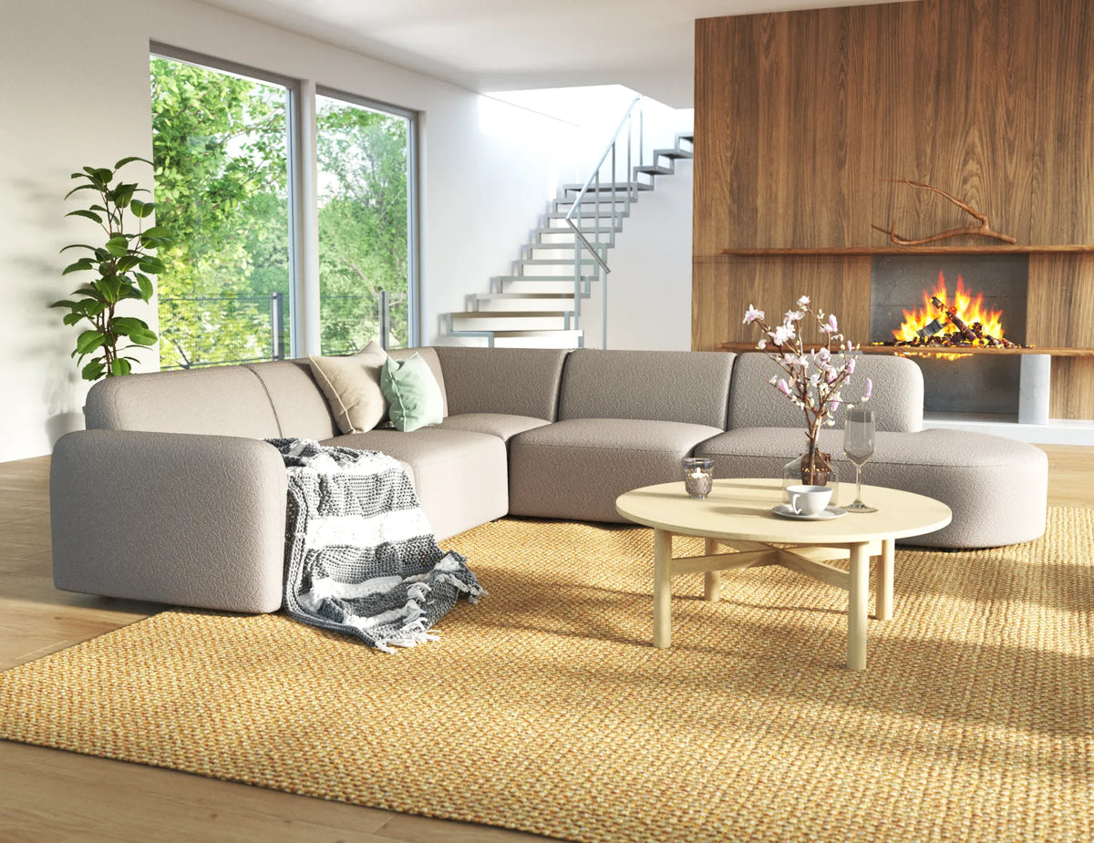 Atticus 268 x 255cm Curved Modular Sofa