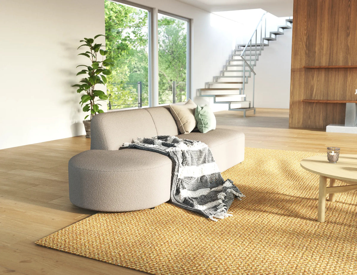 Atticus 180 x 86cm Curved Modular Sofa