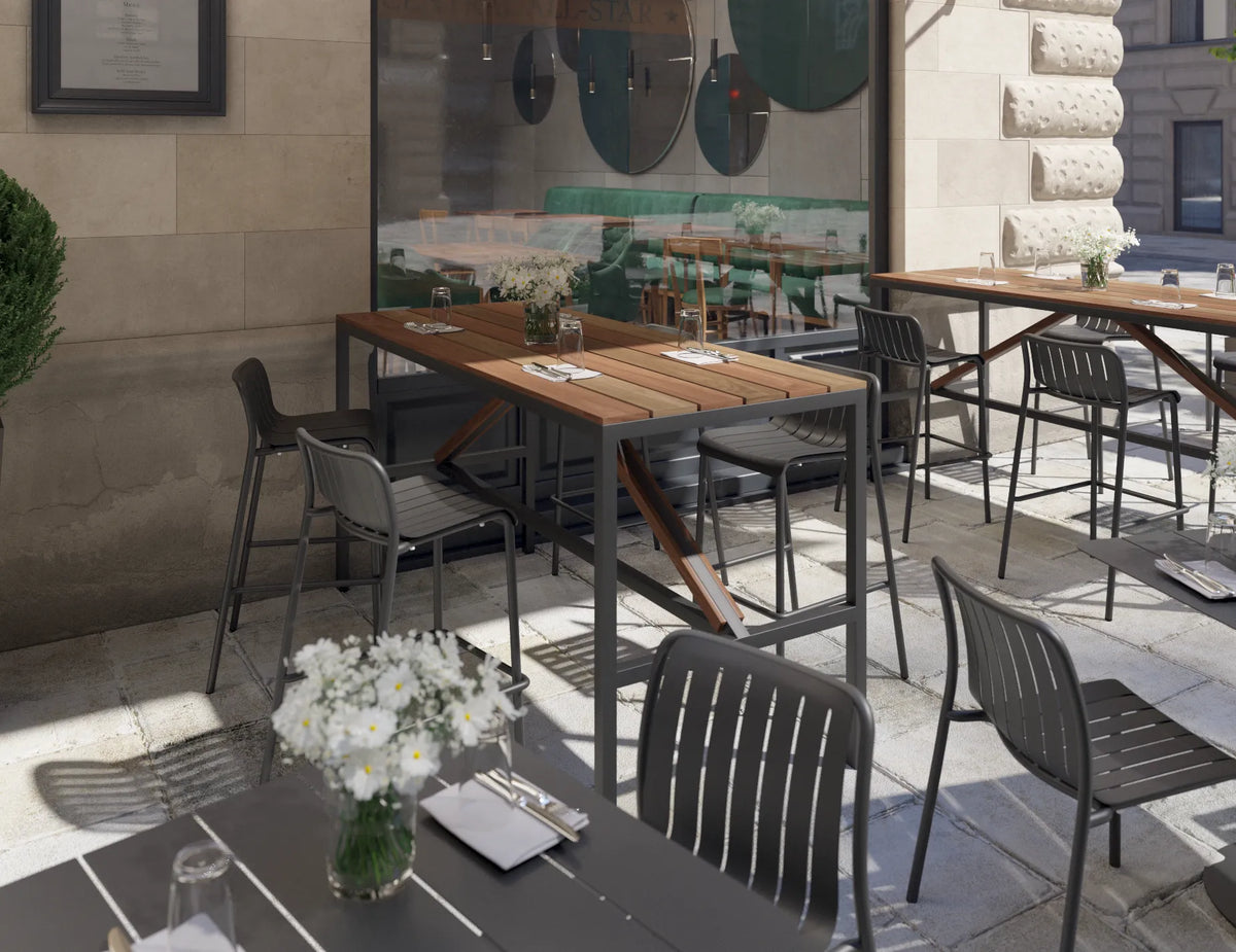 Cape 270 x 98 x 91cm Outdoor Bar Table
