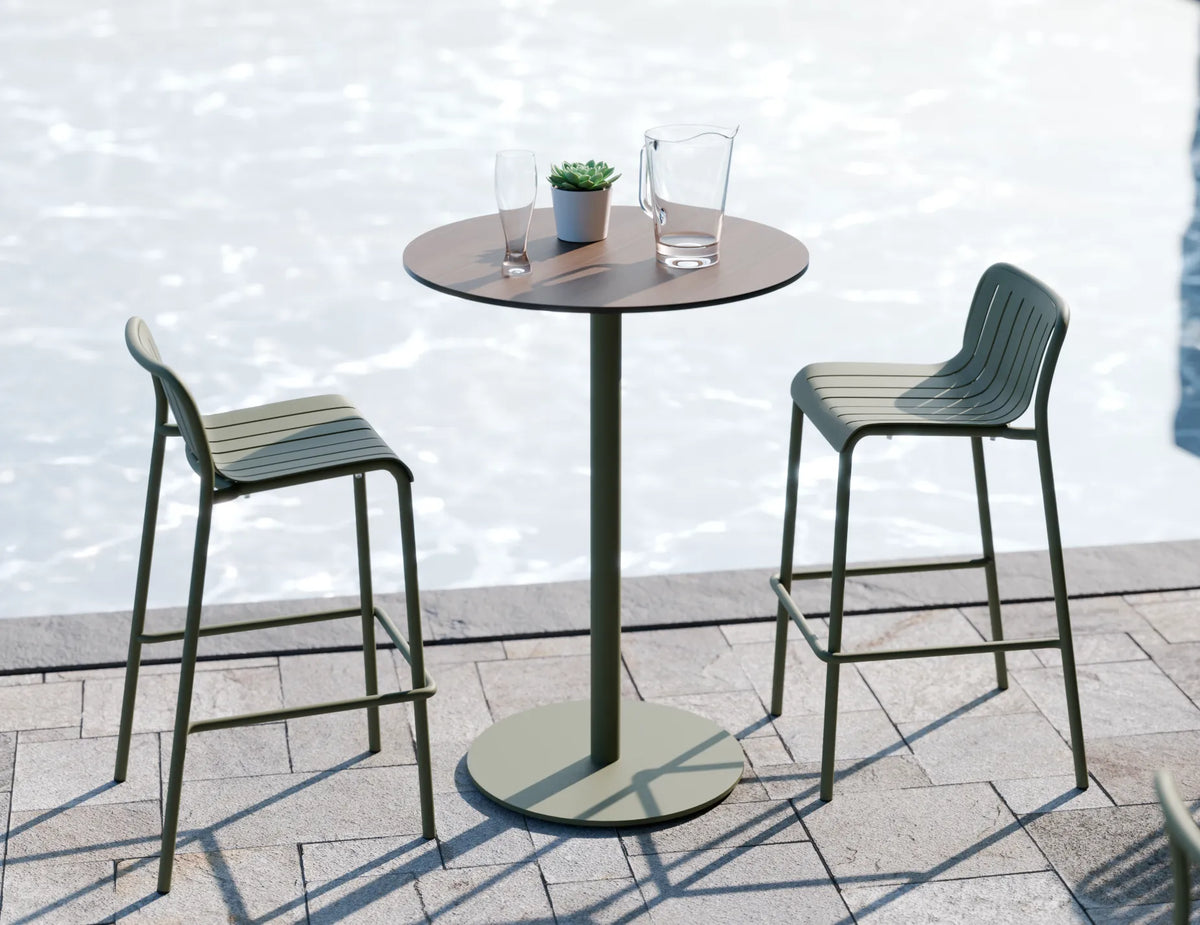 Roku Solara 75cm Outdoor Square Bar Table