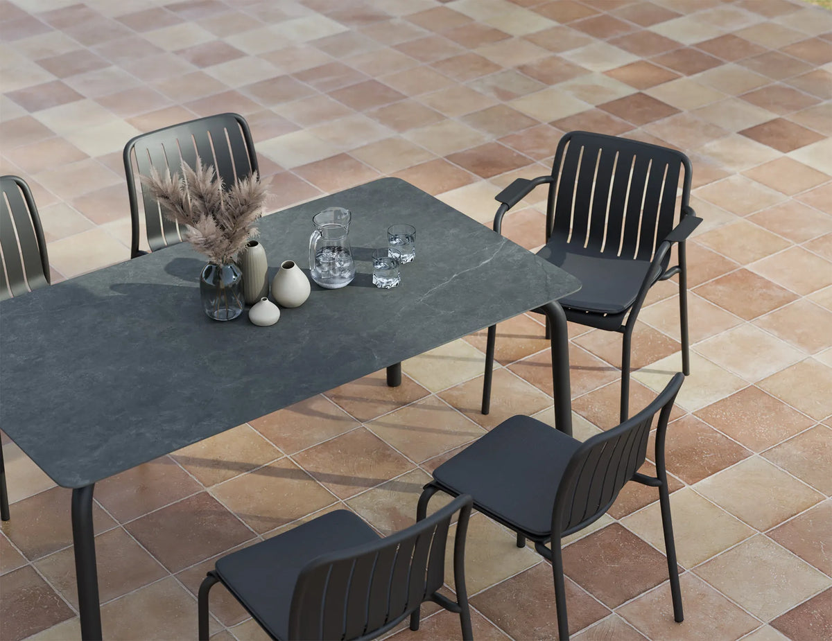 Roku 160cm Outdoor Dining Table with Ceramic Top