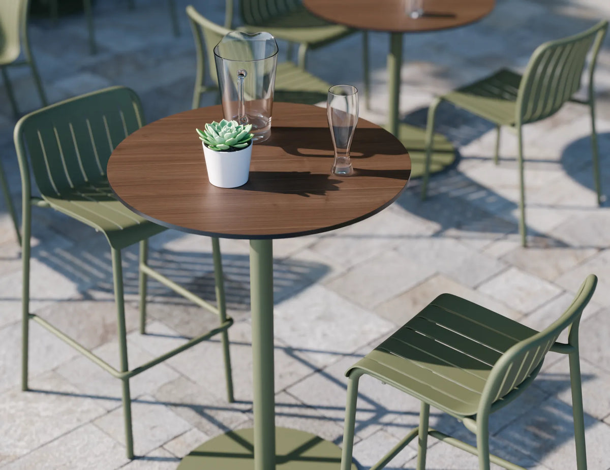 Roku Solara 80cm Outdoor Square Bar Table