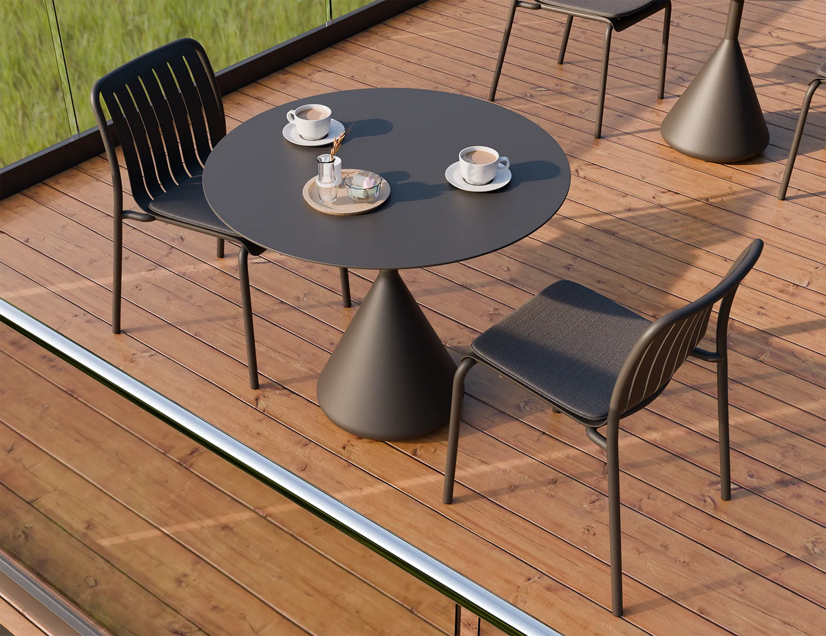 Kora 90cm Outdoor Round Cafe Table