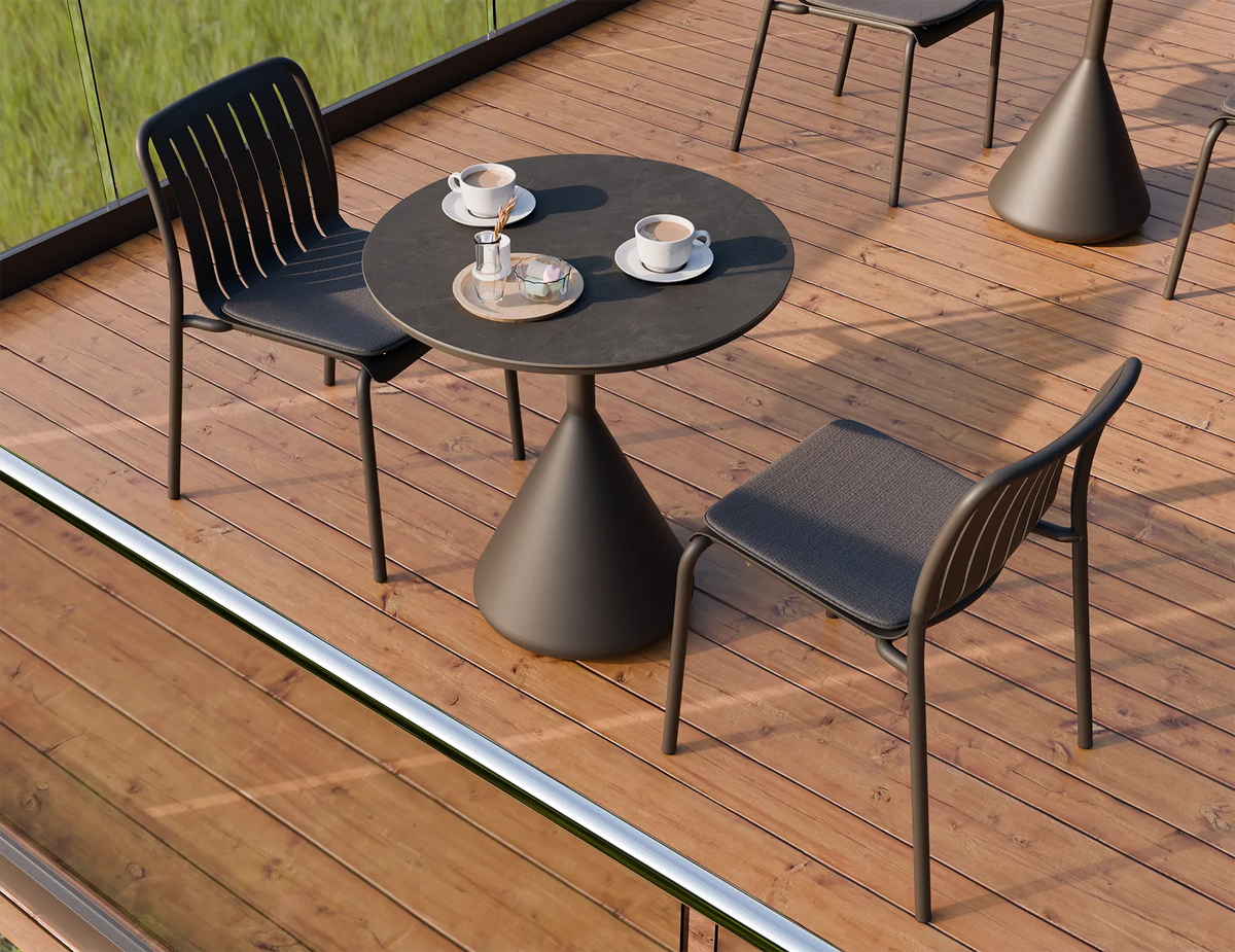 Kora 71cm Outdoor Round Cafe Table