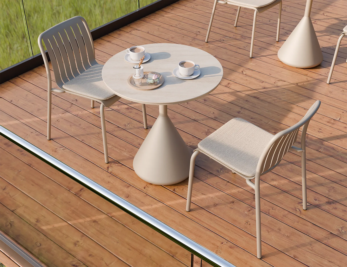 Kora 71cm Outdoor Round Cafe Table