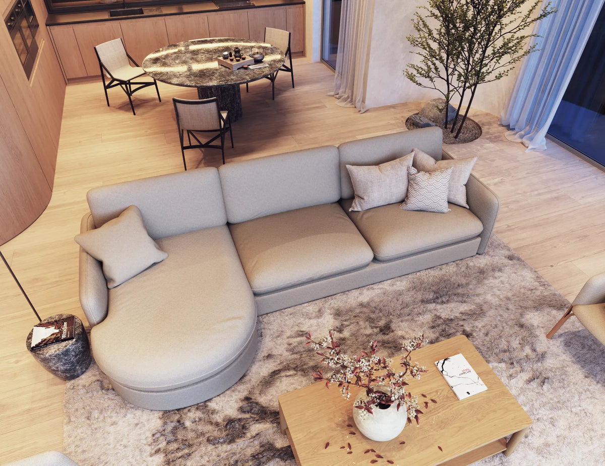 Monte 4 Seater Left Chaise Sofa