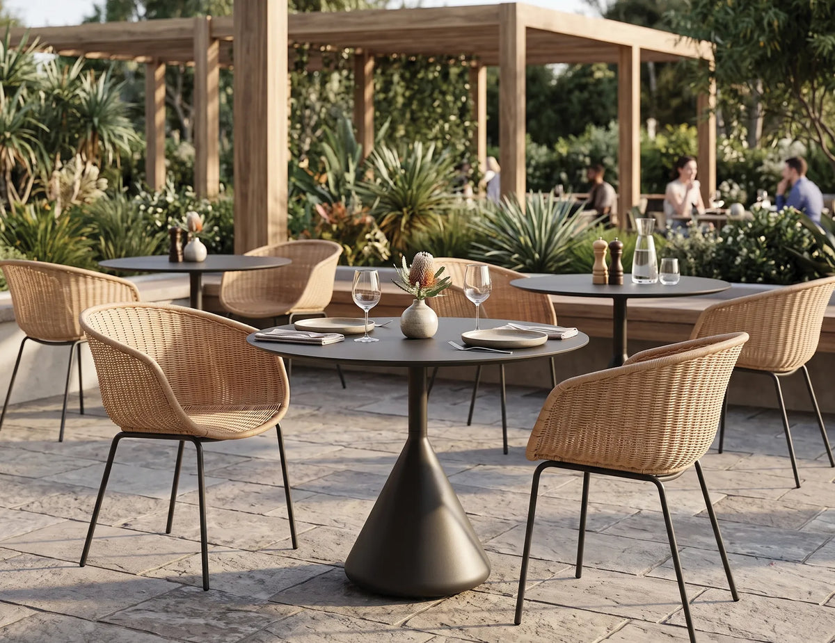 Kora 90cm Outdoor Round Cafe Table