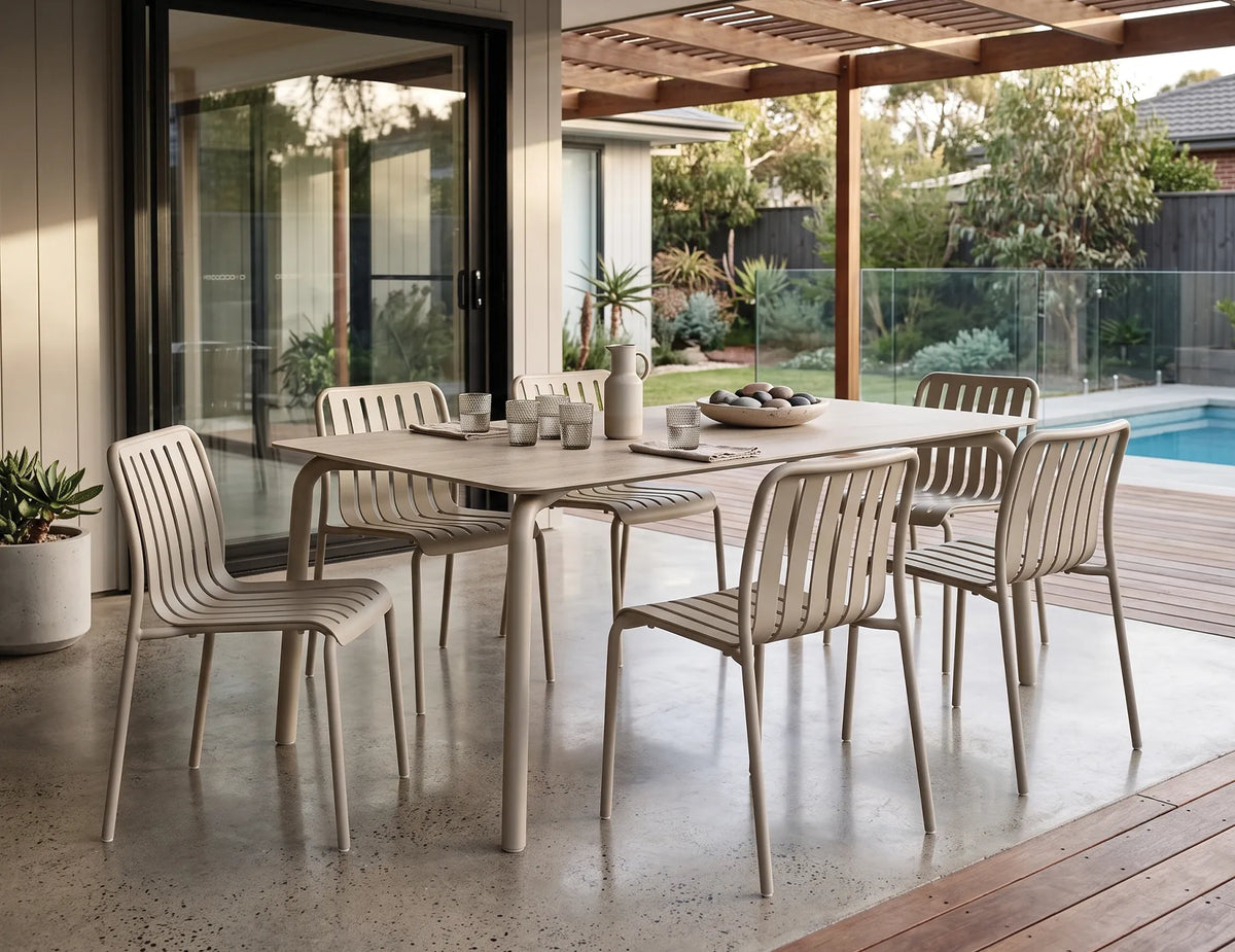 Roku 160cm Outdoor Dining Table with Ceramic Top