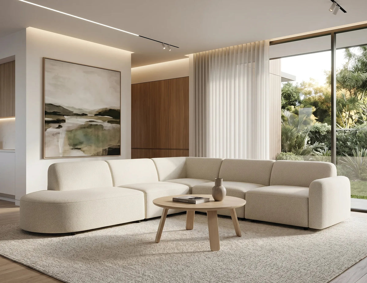 Atticus 268 x 255cm Curved Modular Sofa