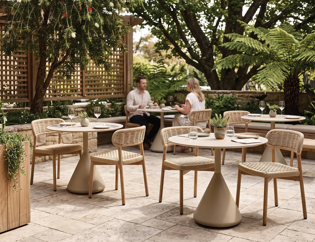 Kora 90cm Outdoor Round Cafe Table