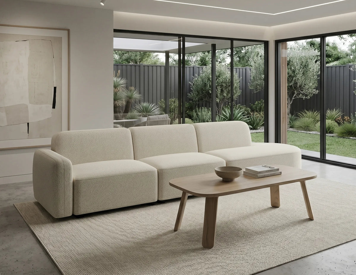 Atticus 326 x 87cm Curved Modular Sofa