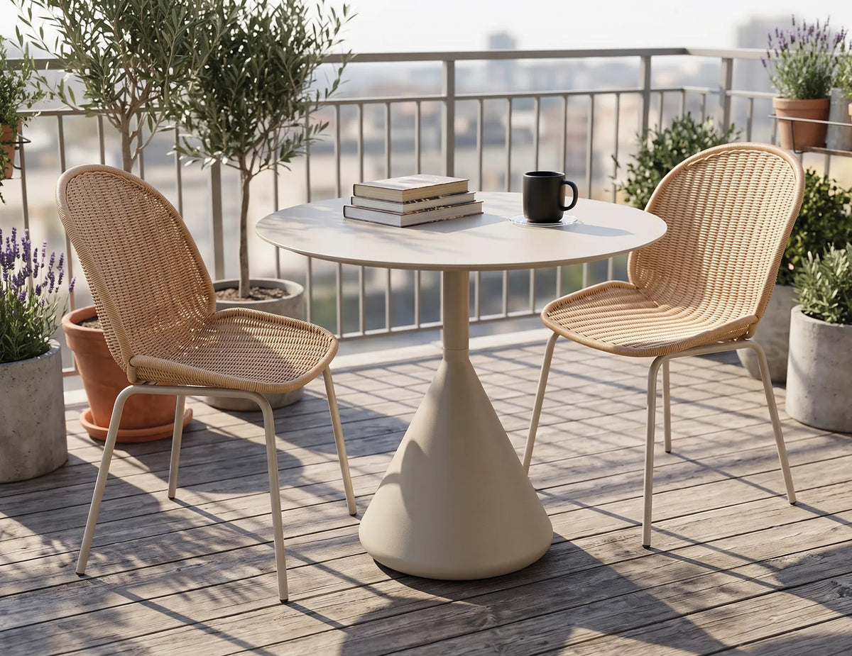 Kora 90cm Outdoor Round Cafe Table