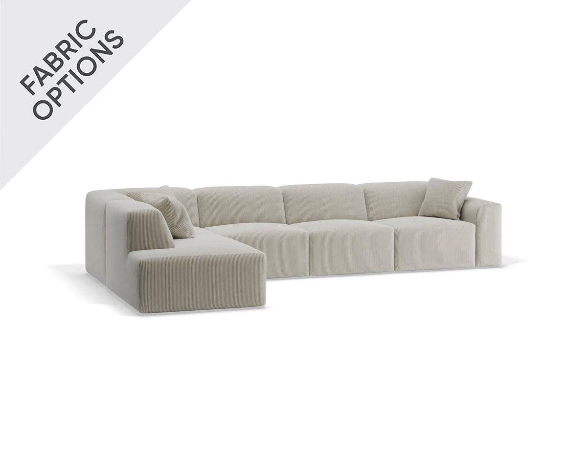 Monaco 374 x 219cm Corner Sofa with Open End