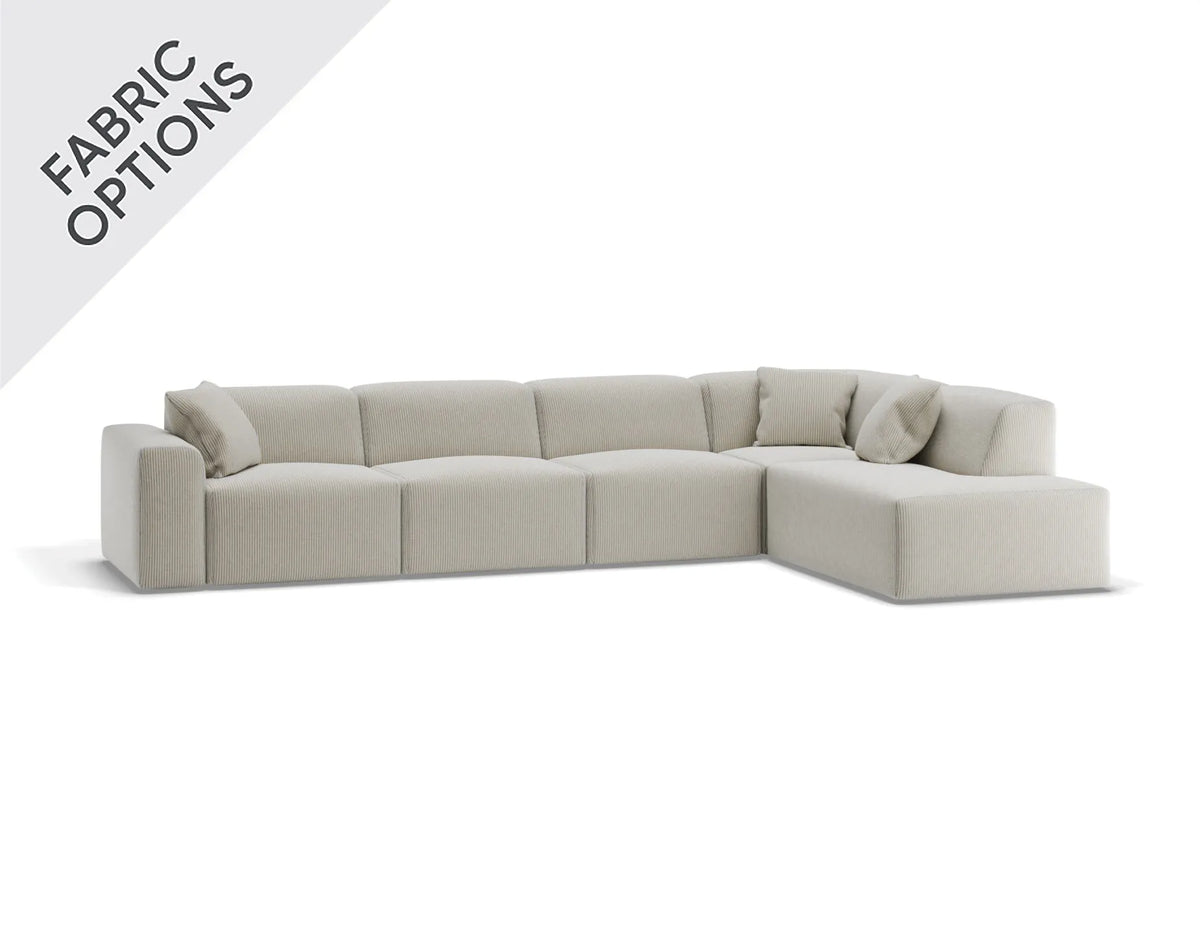 Monaco 374 x 219cm Corner Sofa with Open End