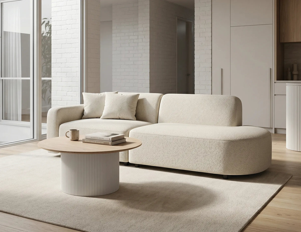 Atticus 240 x 87cm Curved Modular Sofa
