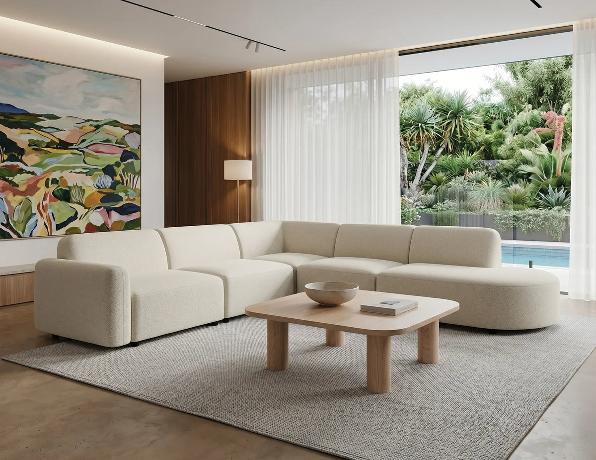 Atticus 268 x 255cm Curved Modular Sofa