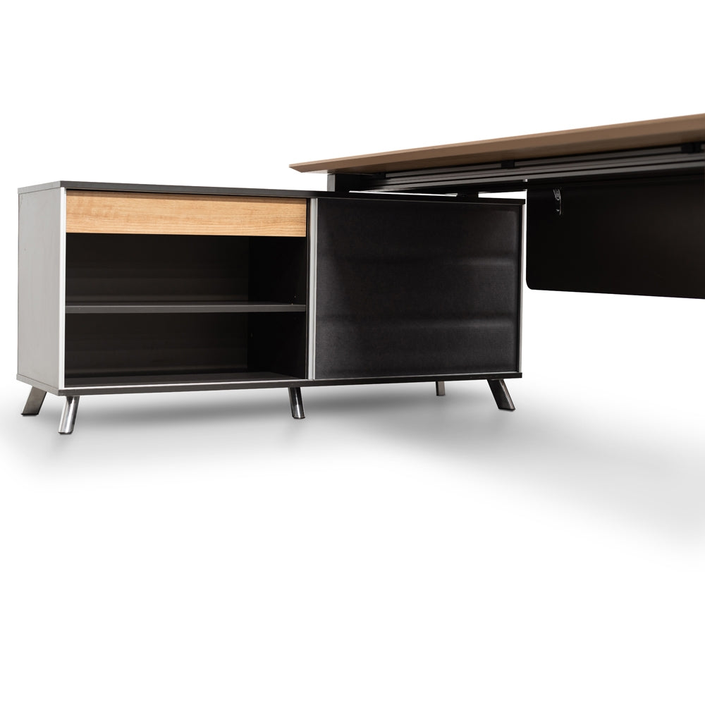 Purwell 200cm Left Return Office Desk