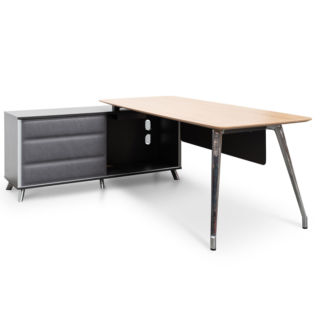 Purwell 200cm Left Return Office Desk