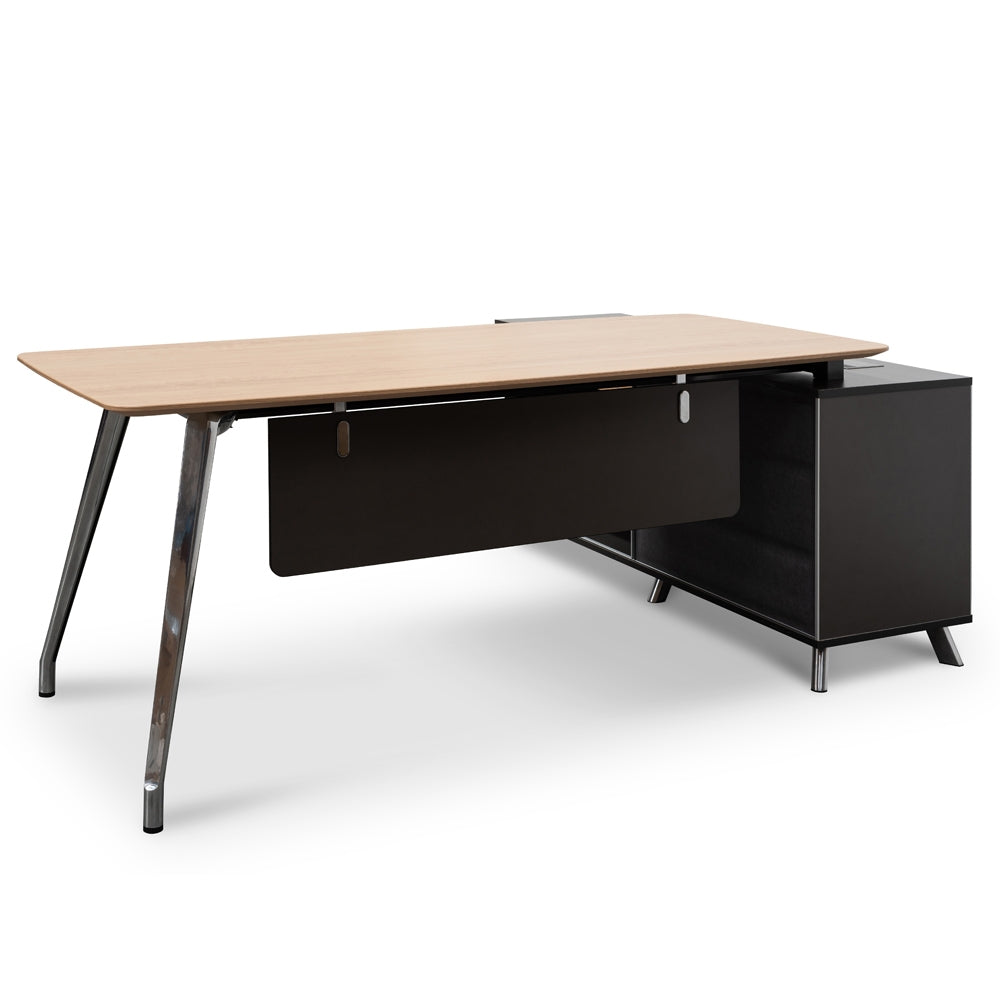 Purwell 200cm Left Return Office Desk