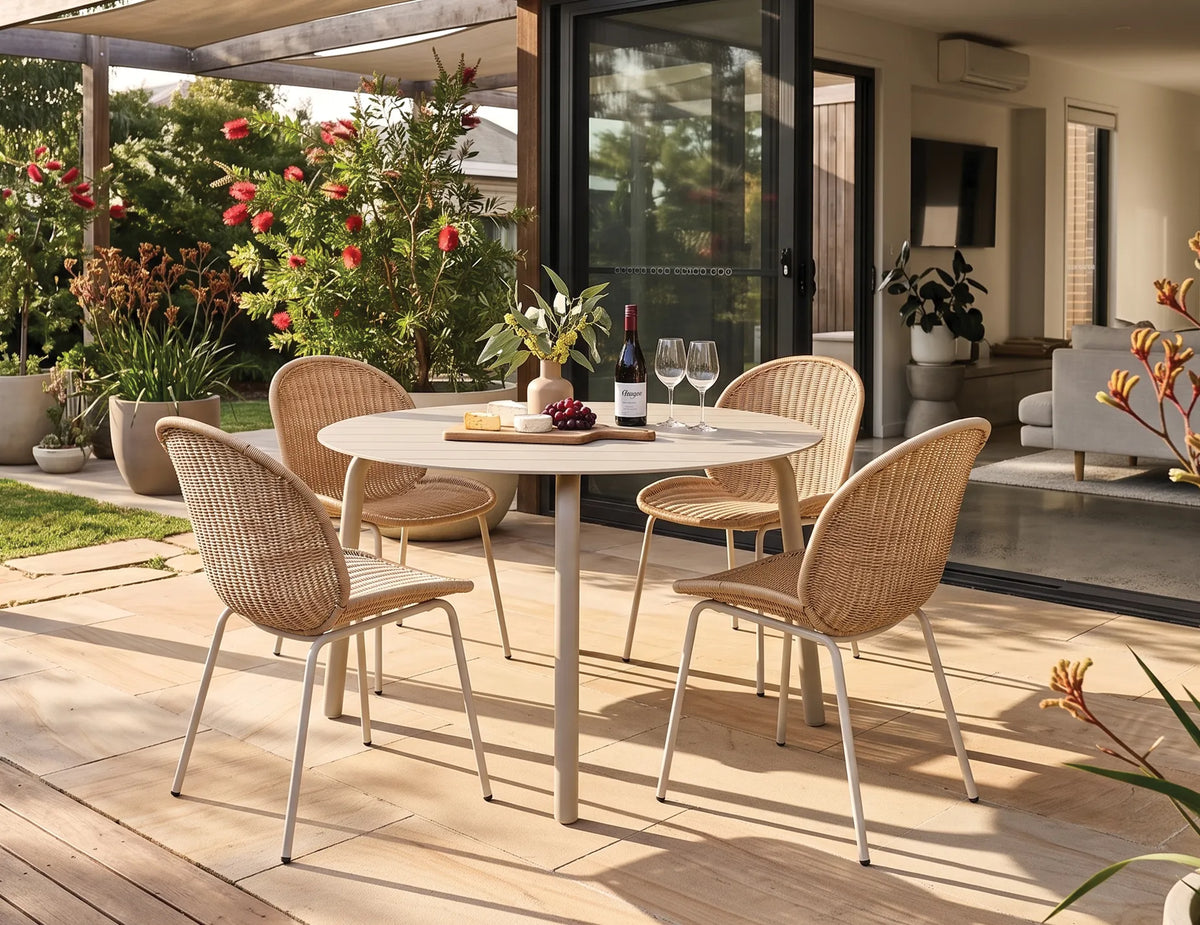 Roku 120cm Outdoor Round Dining Table