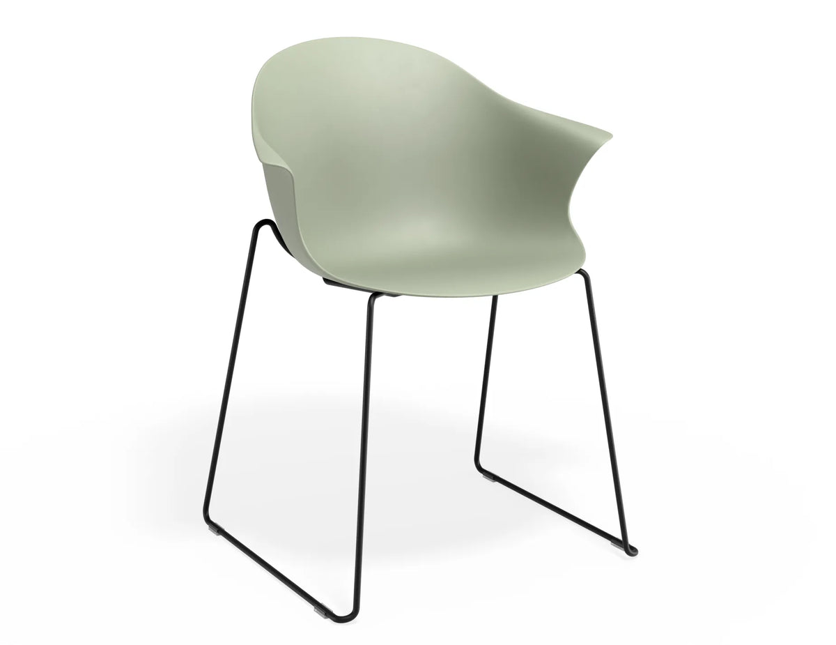 Pebble Castor Base Dining Armchair