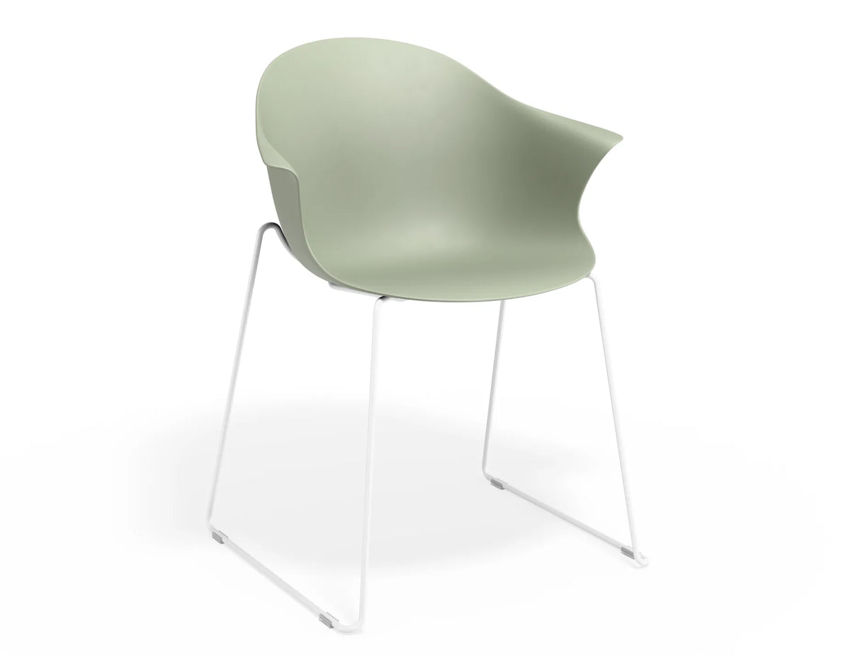 Pebble Castor Base Dining Armchair