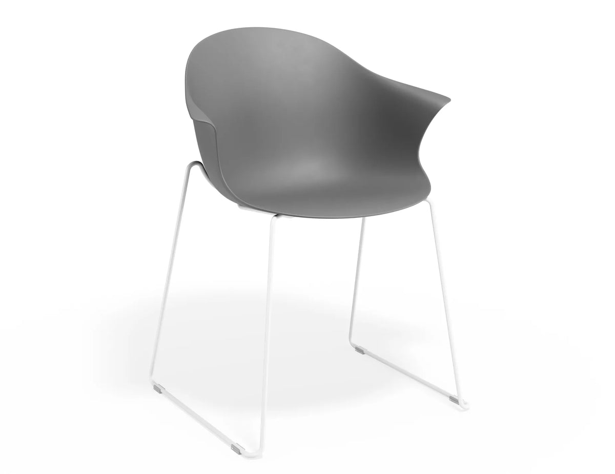 Pebble Castor Base Dining Armchair