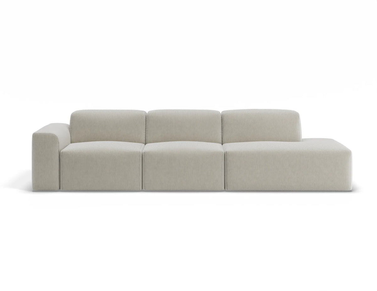 Monaco 311cm Sofa with Open End