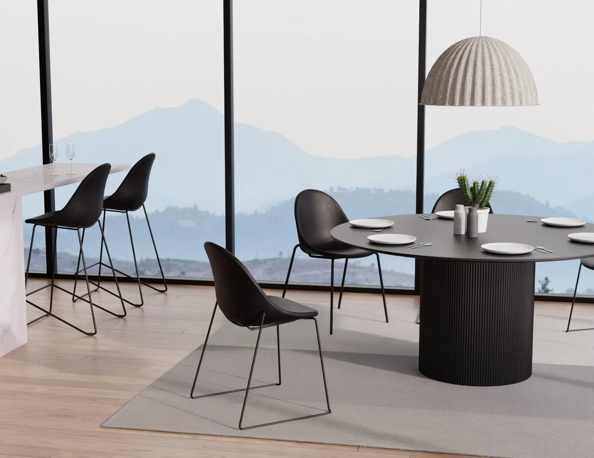 Pebble Pyramid Base Dining Chair