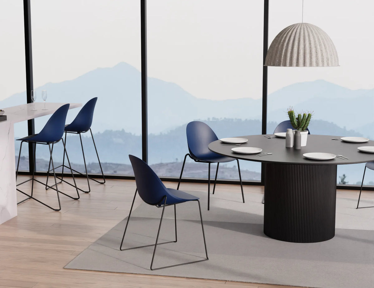 Pebble Pyramid Base Dining Chair